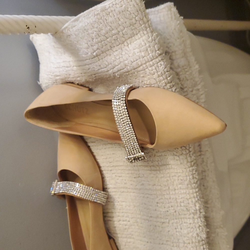Schutz Tishara ballerina flat sparkly Rhinestones - Picture 3 of 5